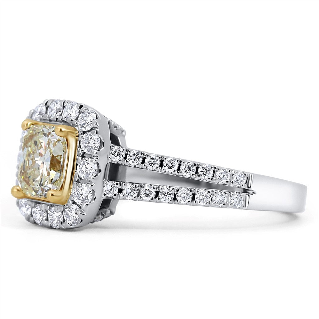 Vintage Halo Diamond Fashion Ring