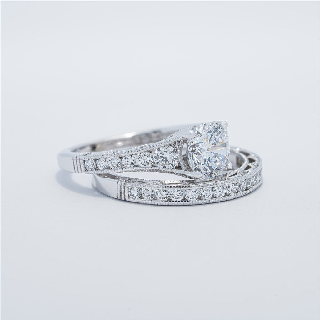 Modern Channel Style Wedding Set