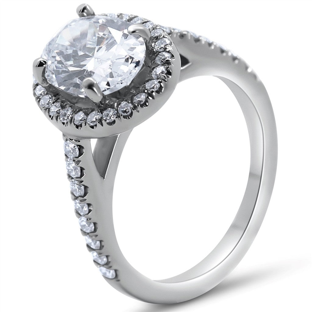 Vintage Halo Engagement Ring