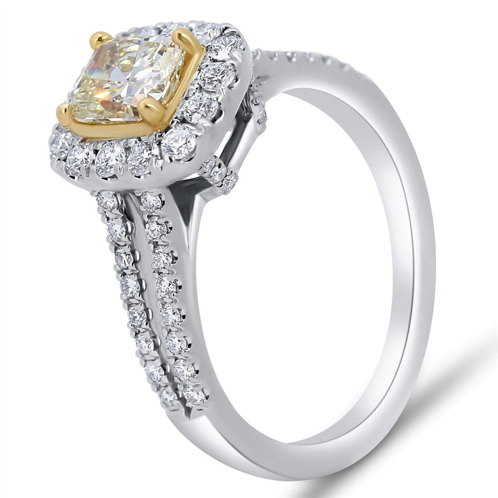 Vintage Halo Diamond Fashion Ring