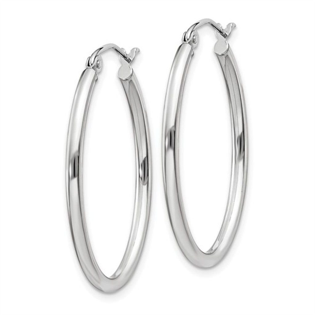 Modern Oval Hoop Earrings