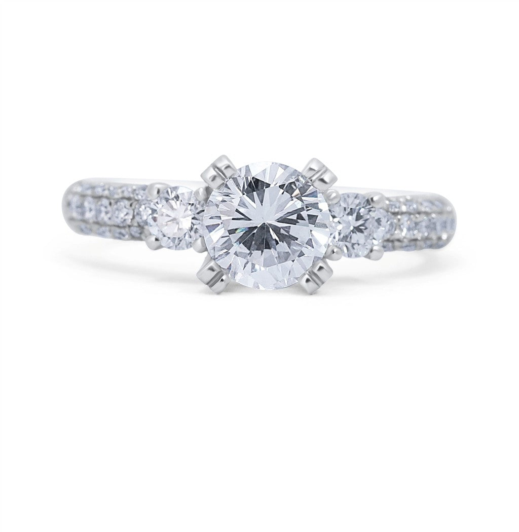 Vintage Three Stone Engagement Ring