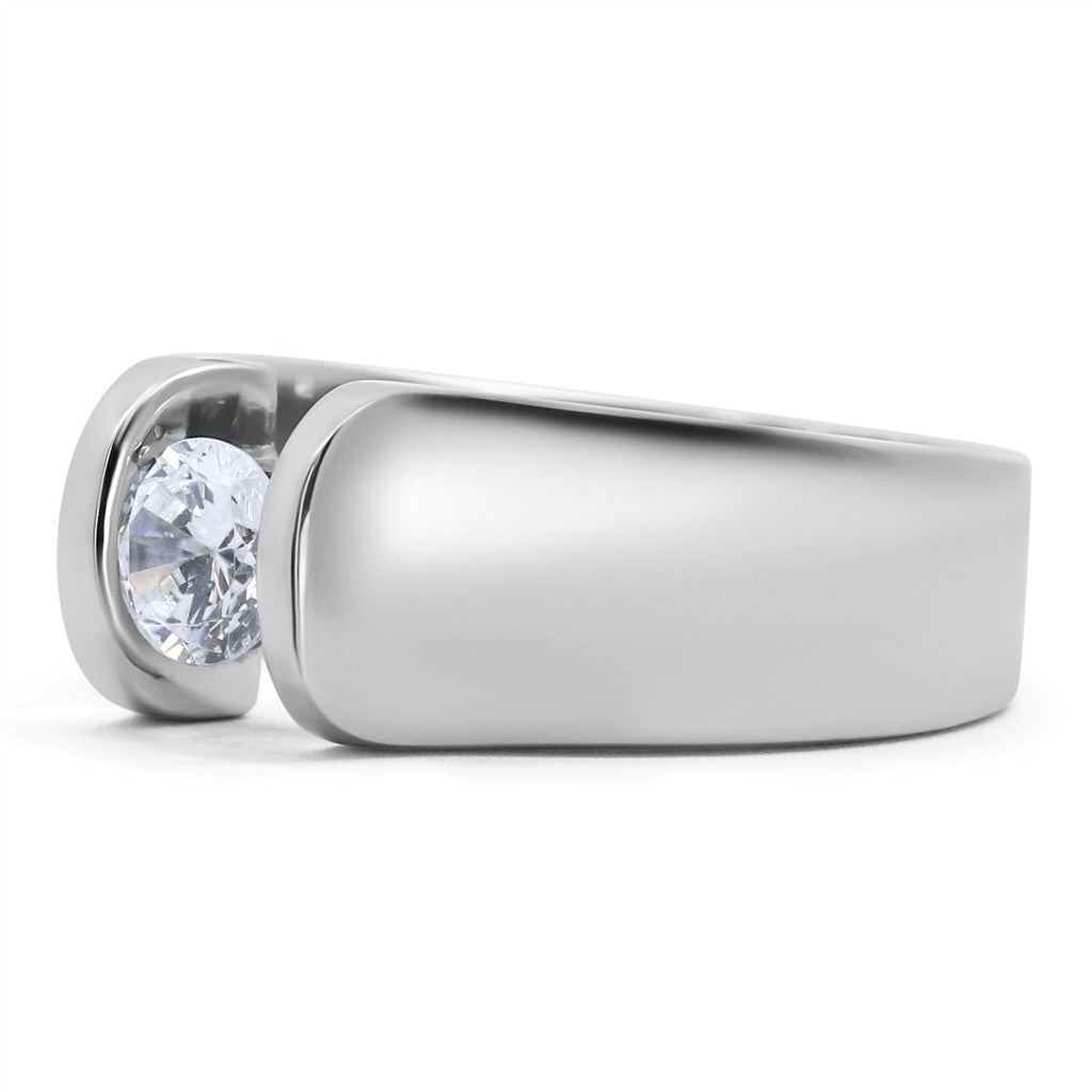 Modern Solitaire Engagement Ring