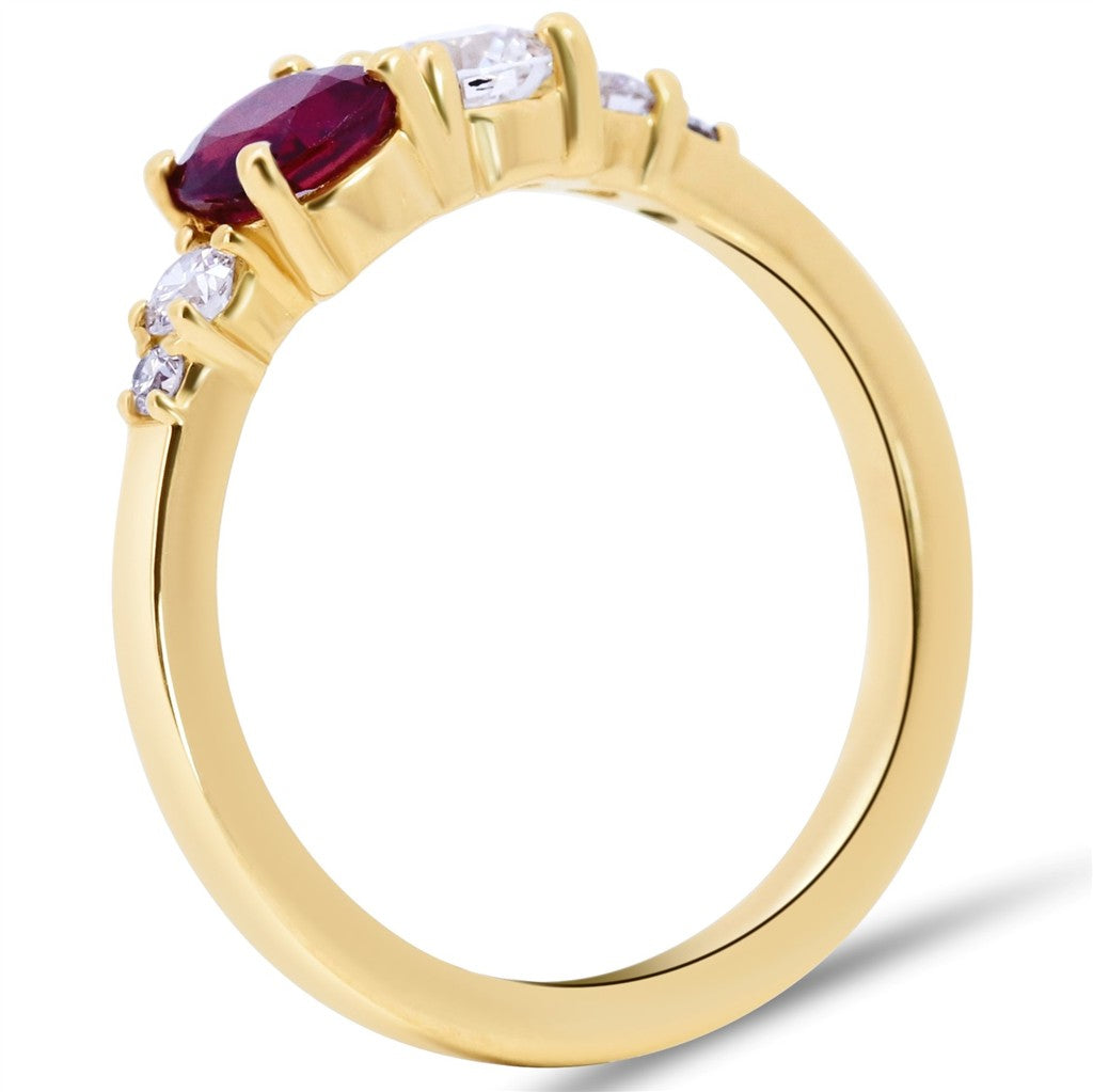 Contemporary Colored Stone Ring