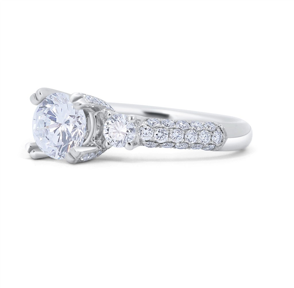 Vintage Three Stone Engagement Ring