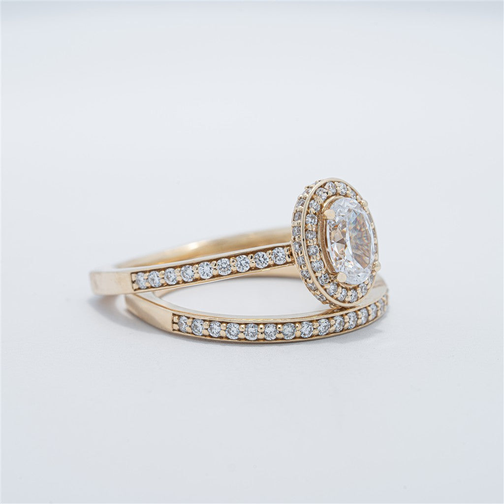 Vintage Halo Wedding Set