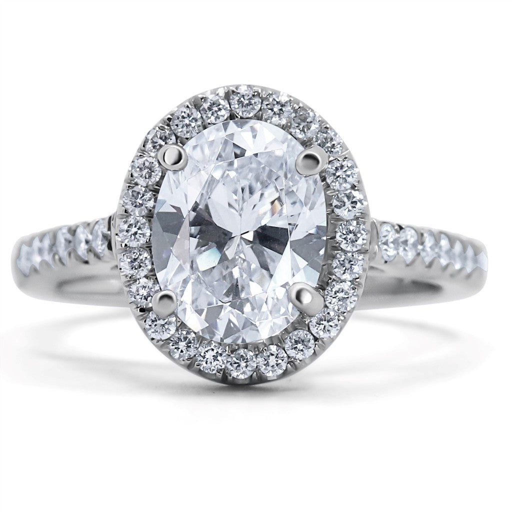 Vintage Halo Engagement Ring