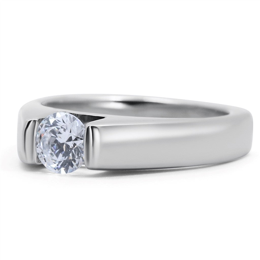 Modern Solitaire Engagement Ring